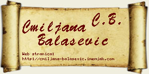 Cmiljana Balašević vizit kartica